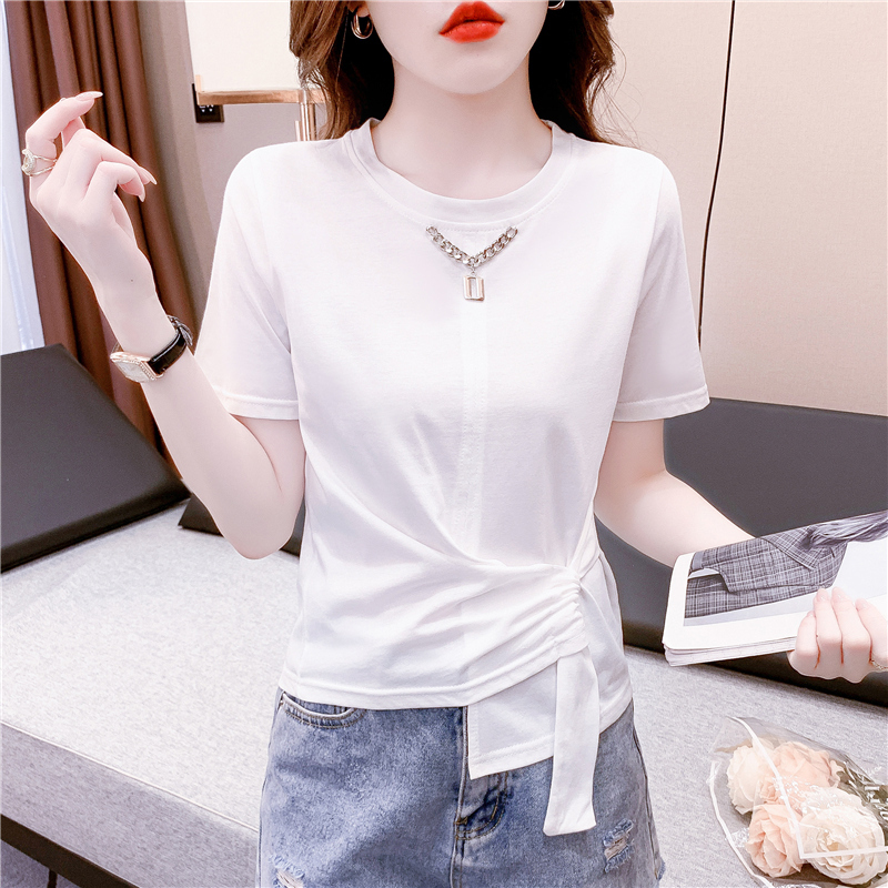 เสื้อผ้าวัยรุ่นเกาหลี เสื้อยืดวัยรุ่นผู้หญิง มีขนาด S M L XL