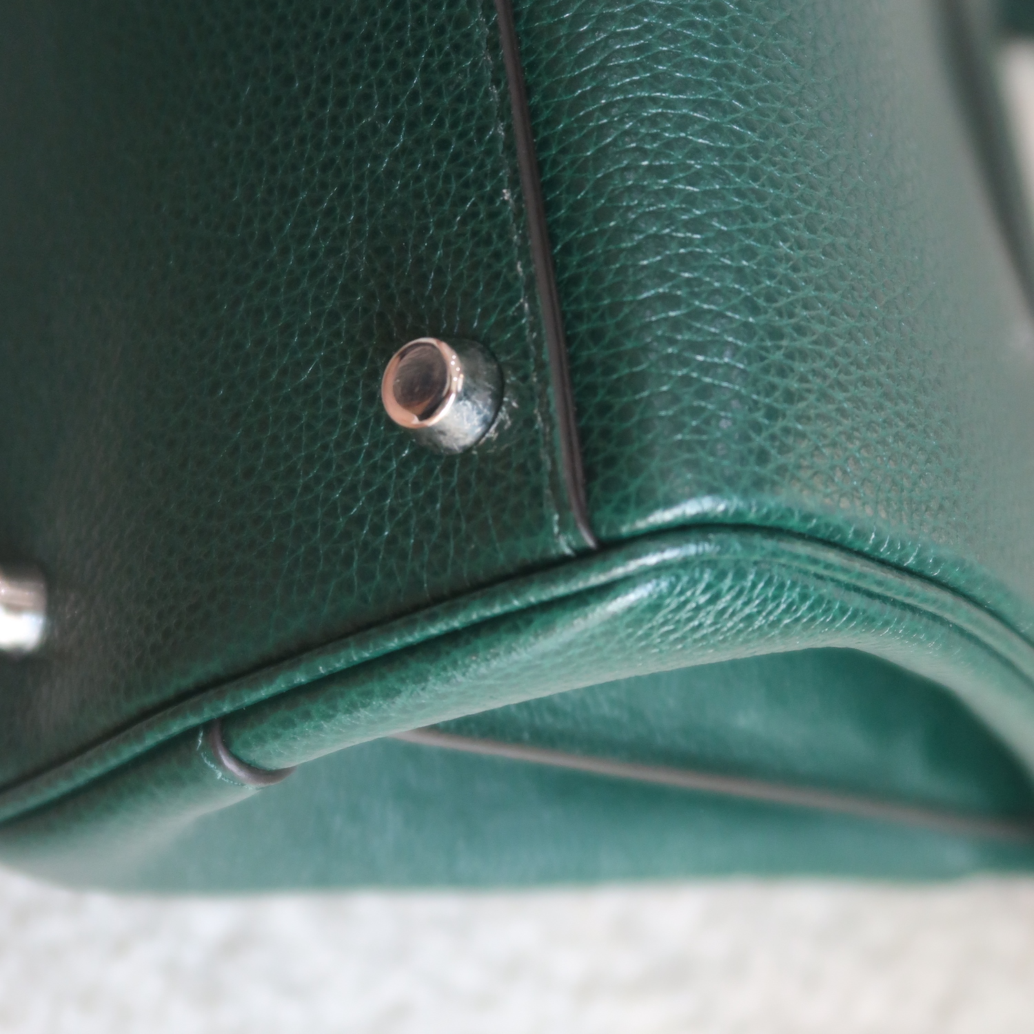 Gucci Green Grain Calfskin Zumi Top Handle Bag