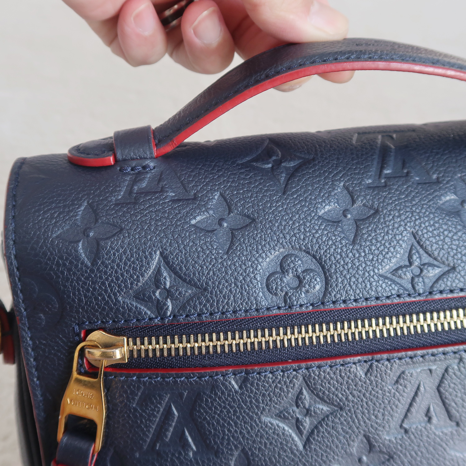 Louis Vuitton Blue Monogram Empreinte Metis Pochette