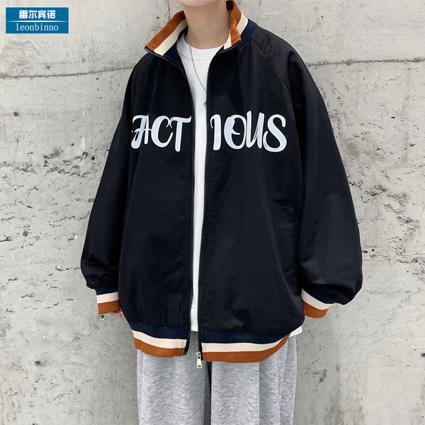 เสื้อแจ็คเก็ตเบสบอล เสื้อคลุม เสื้อแขนยาวสไตล์เกาหลี