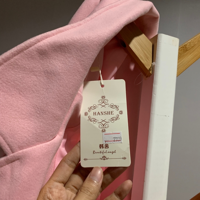 เสื้อโค้ท สไตล์เกาหลี ทรงคลาสสิค ใส่ง่ายเข้ากับทุกชุด กันหนาวได้ดี พร้อมส่ง สีชมพูอ่อน