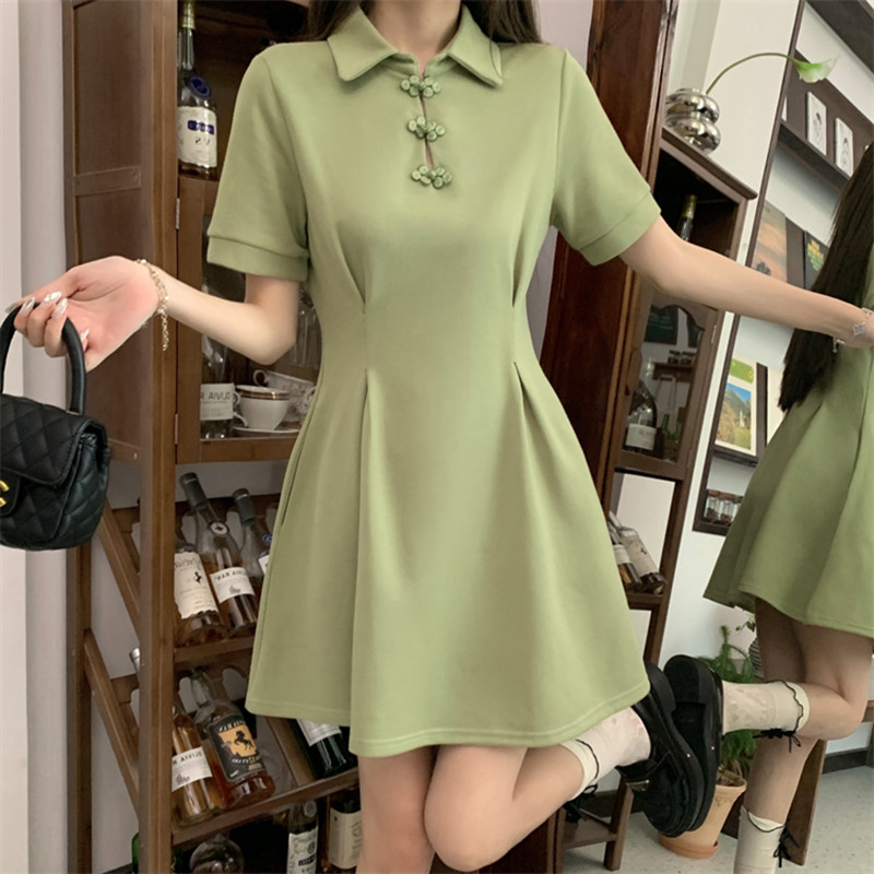 เดรสวัยรุ่น-เดรสคนอ้วนวัยรุ่น L-4XL(อก38-46 นิ้ว)