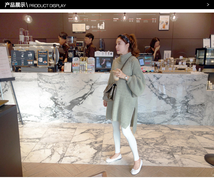 เสื้อไหมพรมตัวโคล่ง Sweater เกาหลีฝุดๆ ยืดได้เยอะ พร้อมส่ง งานจริงในภาพที่สอง เขียว,ดำ