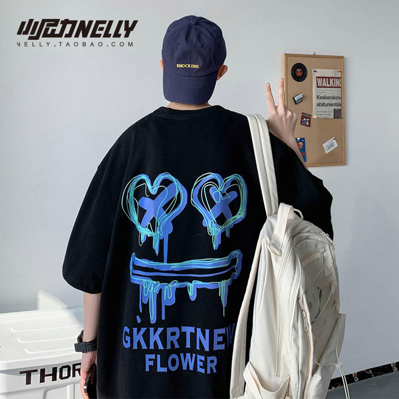 เสื้อยืดคอกลม ผู้ชาย เสื้อยืดผู้ชายเกาหลี เสื้อยืดเกาหลี แบรนด์ NELLY