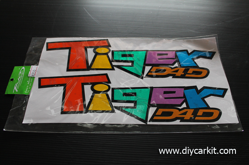 สติ๊กเกอร์สะท้อนแสงติดรถ Tiger D4D
