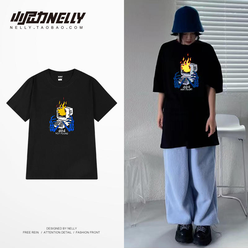 เสื้อยืดคอกลม ผู้ชาย เสื้อยืดผู้ชายเกาหลี เสื้อยืดเกาหลี แบรนด์ NELLY