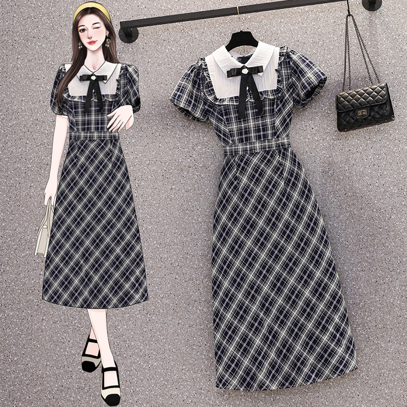 เดรสแขนสั้น มีไซส์ L-4XLอก 38-47 นิ้ว ใส่ได้ทั้งสาวหุ่นดีน่ารักจนถึงสาวอวบพลัสไซส์ จัดส่งฟรี! ทักแชทสั่งซื้อ