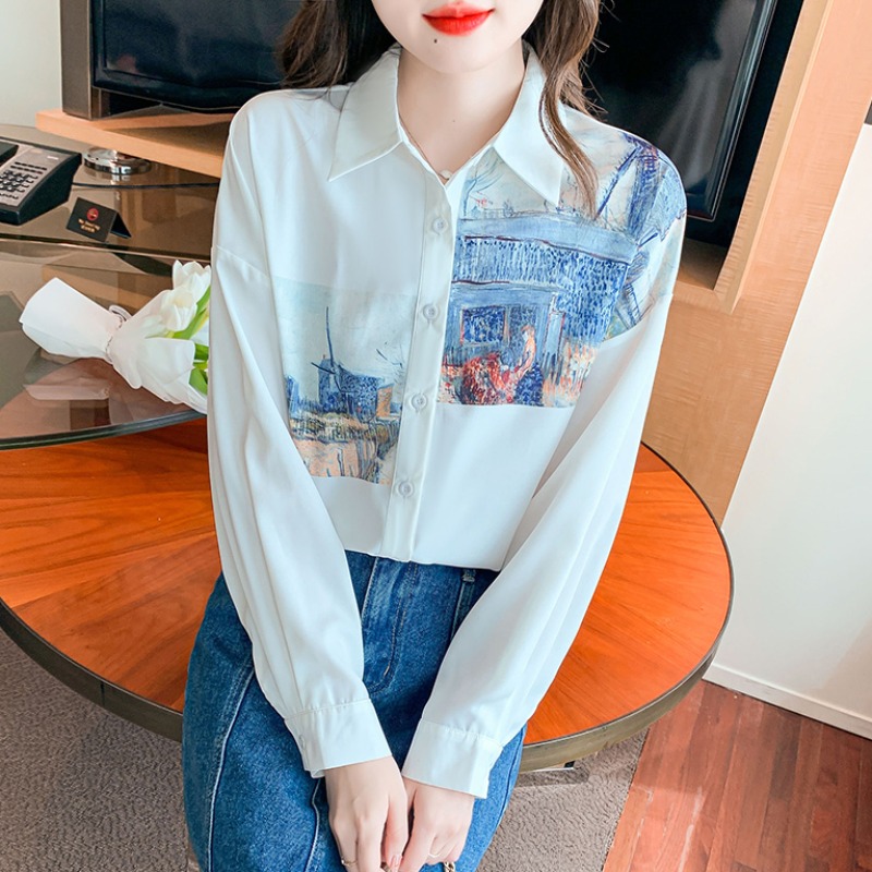 เสื้อเชิ้ตผู้หญิงแขนยาว เสื้อเชิ้ตผู้หญิงใส่ทํางาน 390 บาทต่อชิ้น ฟรีค่าจัดส่ง