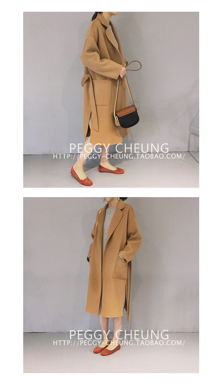 เสื้อโค้ทกันหนาว พร้อมเชือกผูกเอว เรียบเก๋ พร้อมส่งจ้า same pic