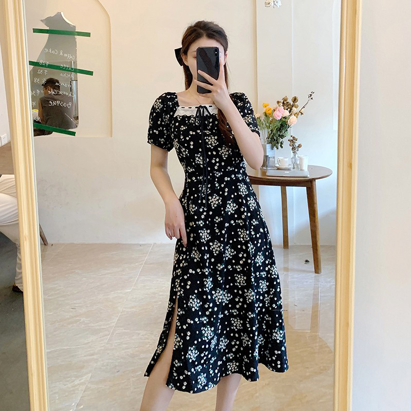 เดรสวัยรุ่น-เดรสคนอ้วนวัยรุ่น L-4XL(อก38-46 นิ้ว)