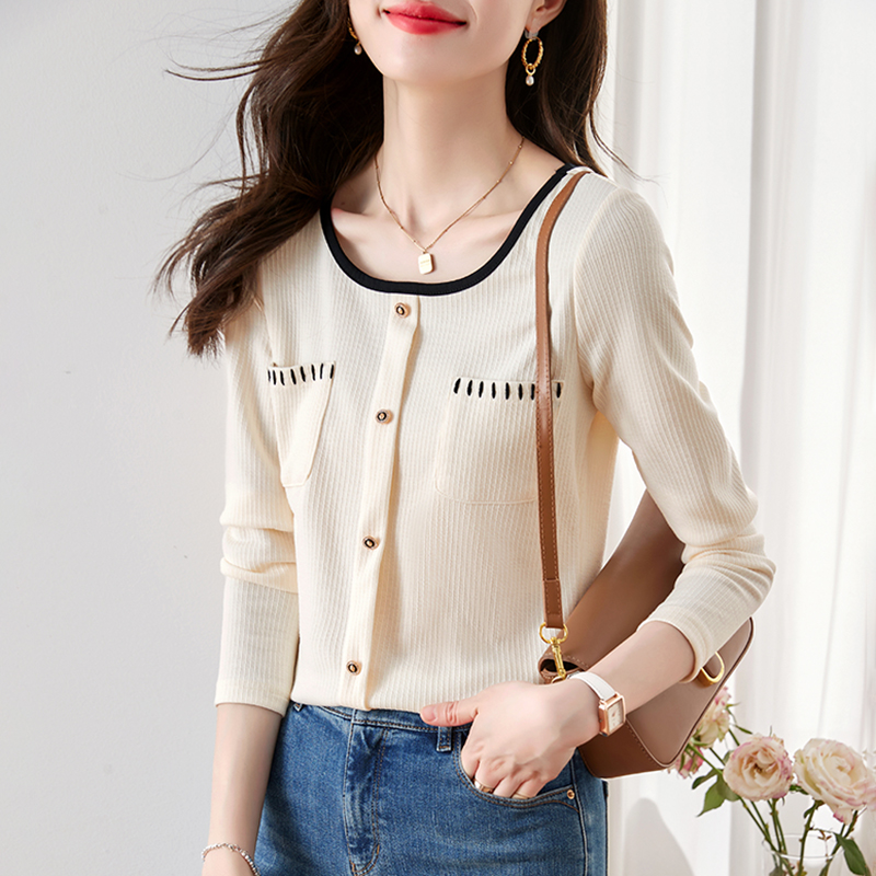 เสื้อเชิ้ตผู้หญิงแขนยาว เสื้อเชิ้ตผู้หญิงใส่ทํางาน 390 บาทต่อชิ้น ฟรีค่าจัดส่ง