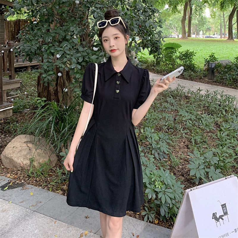 เดรสแขนสั้น มีไซส์ L-4XLอก 38-47 นิ้ว ใส่ได้ทั้งสาวหุ่นดีน่ารักจนถึงสาวอวบพลัสไซส์