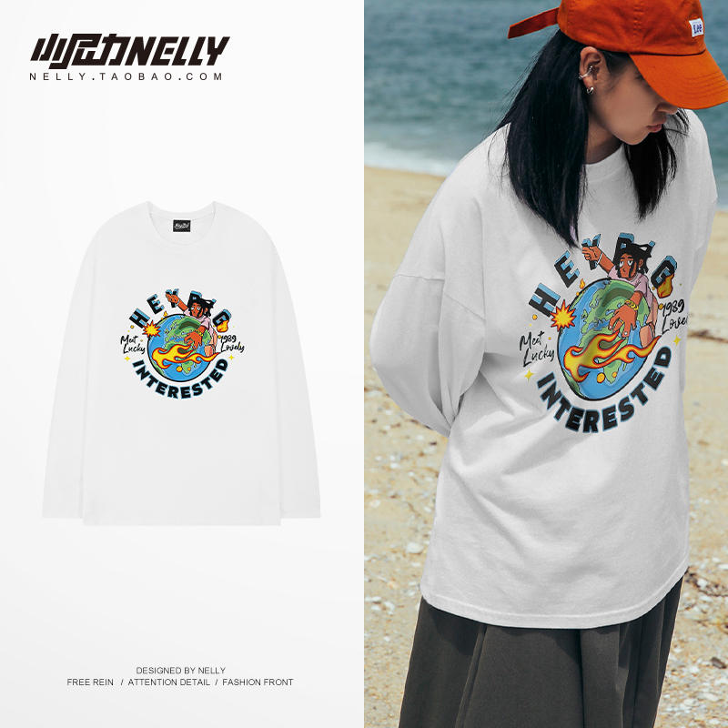 เสื้อยืดคอกลม ผู้ชาย เสื้อยืดผู้ชายเกาหลี เสื้อยืดเกาหลี แบรนด์ NELLY