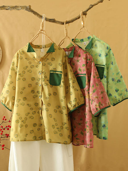 เสื้อลินิน เสื้อผ้าฝ้ายลินิน เสื้อเชิ้ตผ้าลินิน