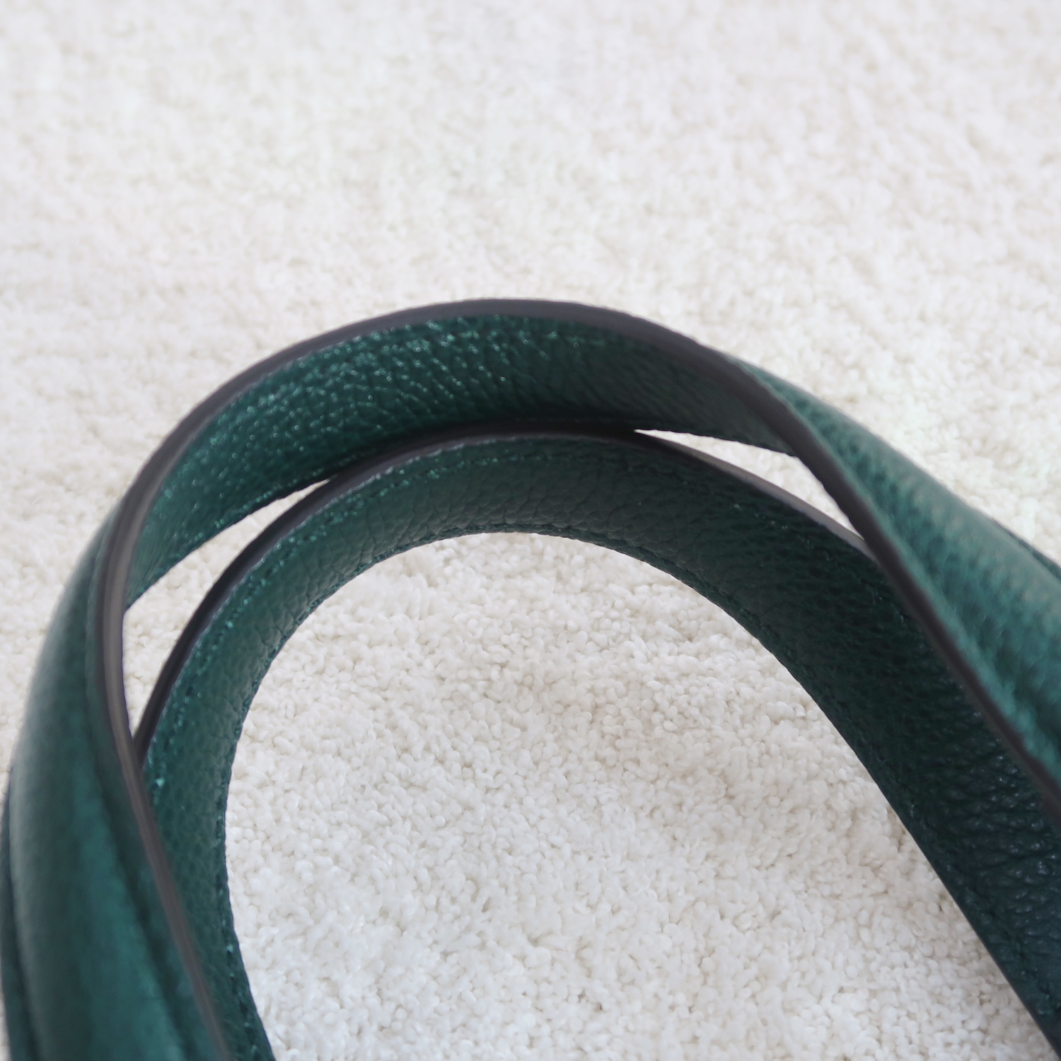 Gucci Green Grain Calfskin Zumi Top Handle Bag