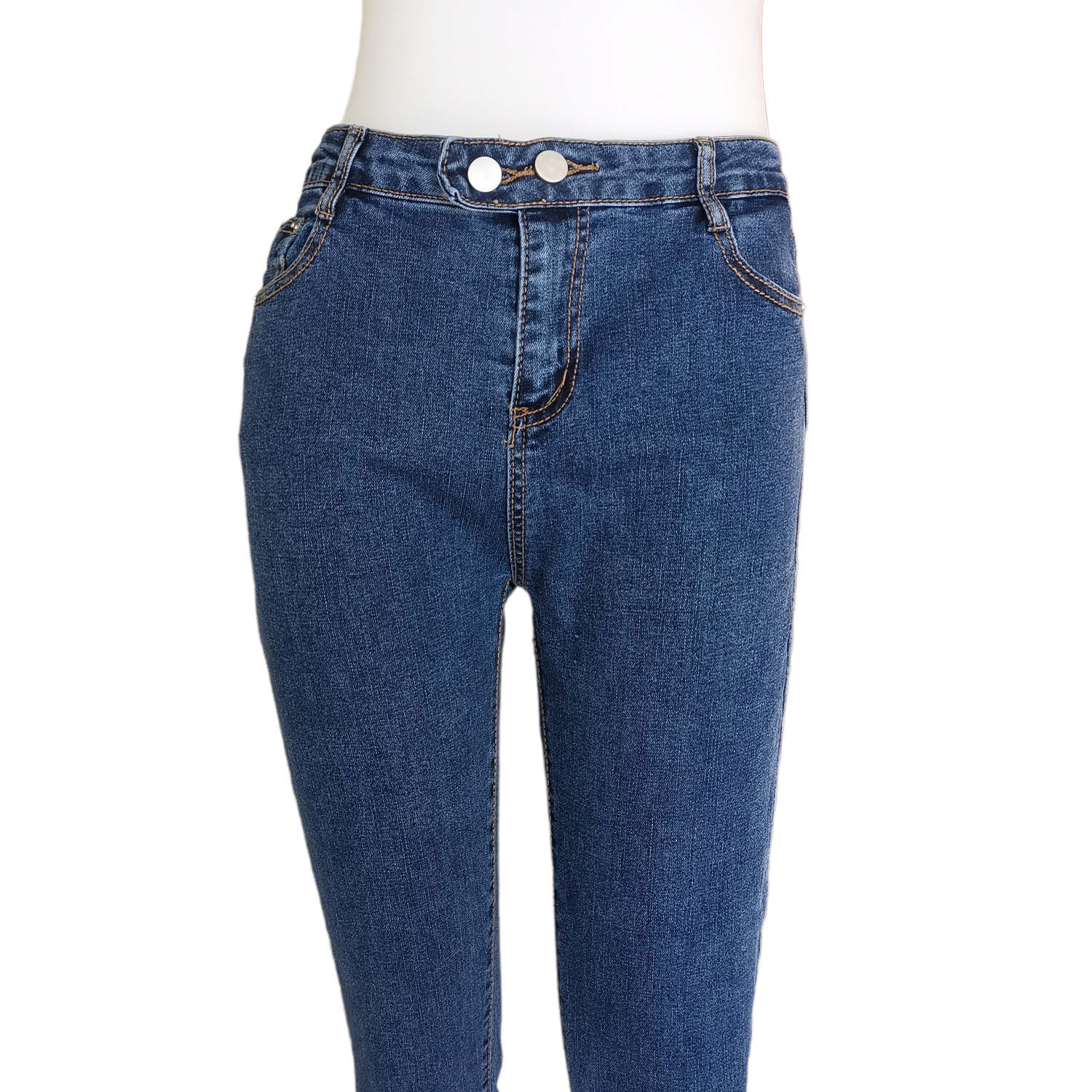 Jeans339 กางเกงยีนส์ขายาวทรงเดฟเอวสูงสียีนส์เข้ม ผ้ายีนส์แท้ยีนส์ฟอกยืดนิ่ม แฟชั่นนำเข้าเกรดพรีเมียม ผ้านุ่มน่าใส่ทรงสวยงานดี แมทช์กับอะไรก็เข้า