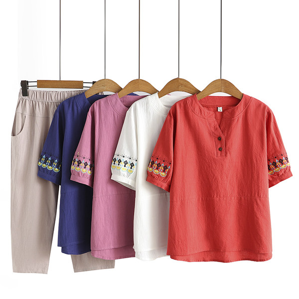 เสื้อลินินสไตล์ผู้ใหญ่ เสื้อคุณแม่ เสื้อผู้ใหญ่ แบรนด์ LININ