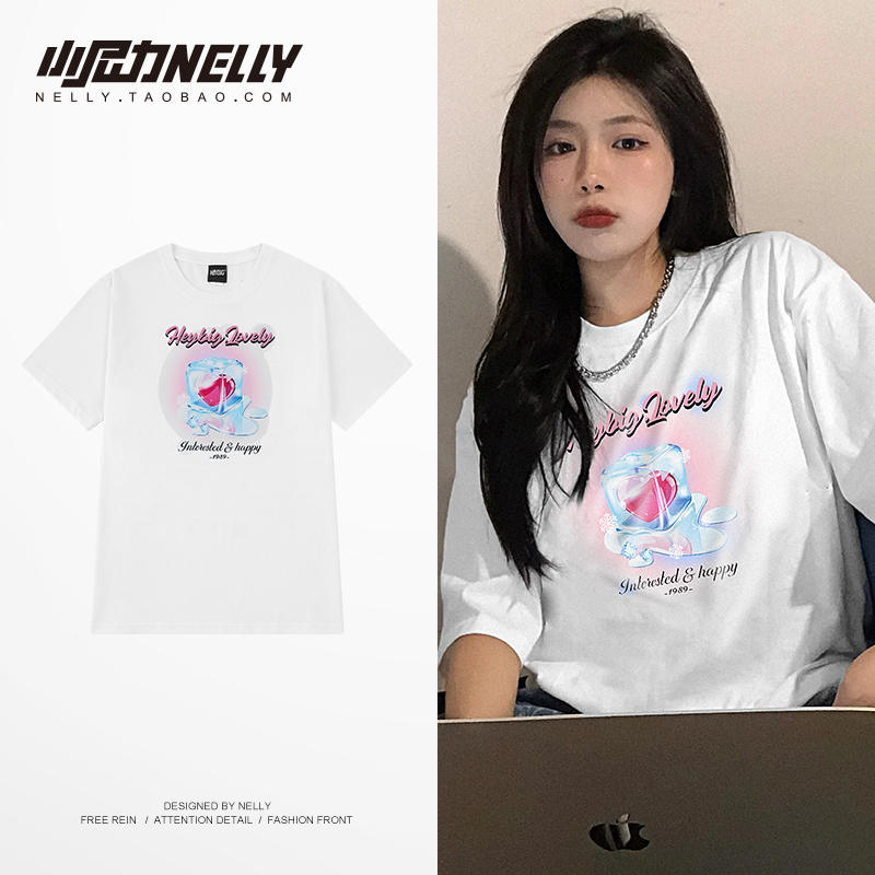 เสื้อยืดคอกลม ผู้ชาย เสื้อยืดผู้ชายเกาหลี เสื้อยืดเกาหลี แบรนด์ NELLY