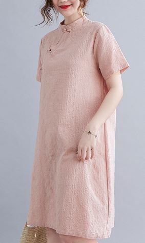 เดรส สไตล์ สาวหมวย แบบน่ารัก ๆ เดรส แบบจีน ๆ ใส่เที่ยว ใส่ทำงาน สีฟ้า สีชมพู สีเหลือง 406253