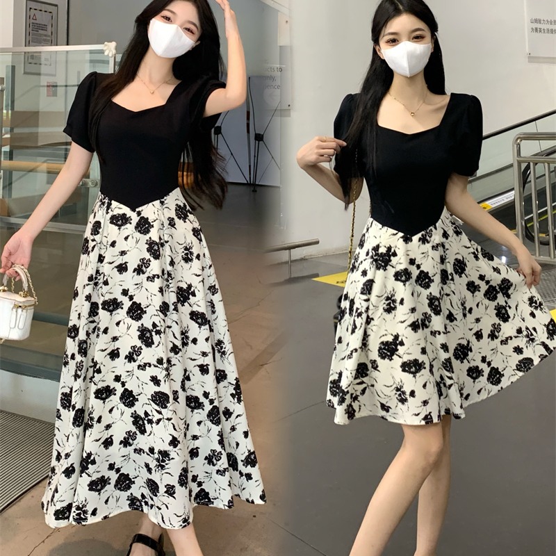 เดรสแขนสั้น มีไซส์ L-4XLอก 38-47 นิ้ว ใส่ได้ทั้งสาวหุ่นดีน่ารักจนถึงสาวอวบพลัสไซส์ จัดส่งฟรี! ทักแชทสั่งซื้อ