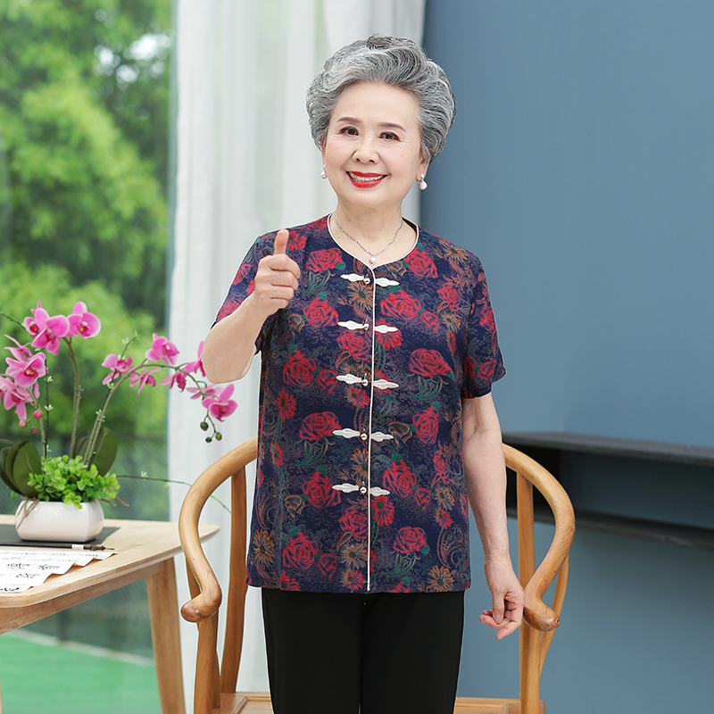 เสื้อคุณยาย เสื้อผู้วัยอายุ60-70ปี มีขนาด L-4XL(อกประมาณ35-45นิ้ว)