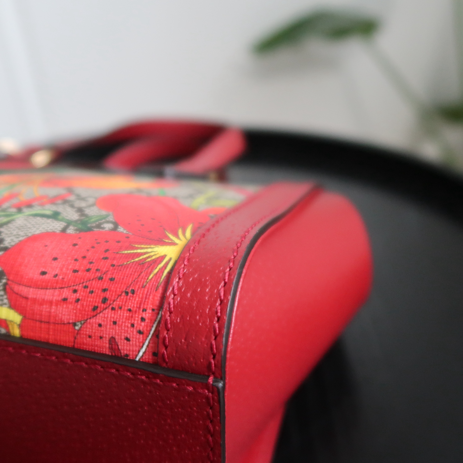 Gucci Red GG Flora Ophidia Small Tote