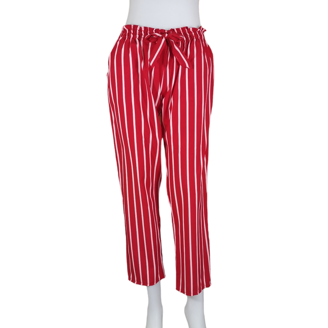 Trousers362 กางเกงขายาวผ้าไหมอิตาลีเอวยืด 26-38 นิ้ว ผ้านุ่มใส่สบาย มีหลายสีหลายลายให้เลือก