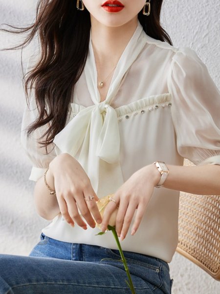 เสื้อชีฟองเกาหลี เสื้อชีฟองสวยๆ