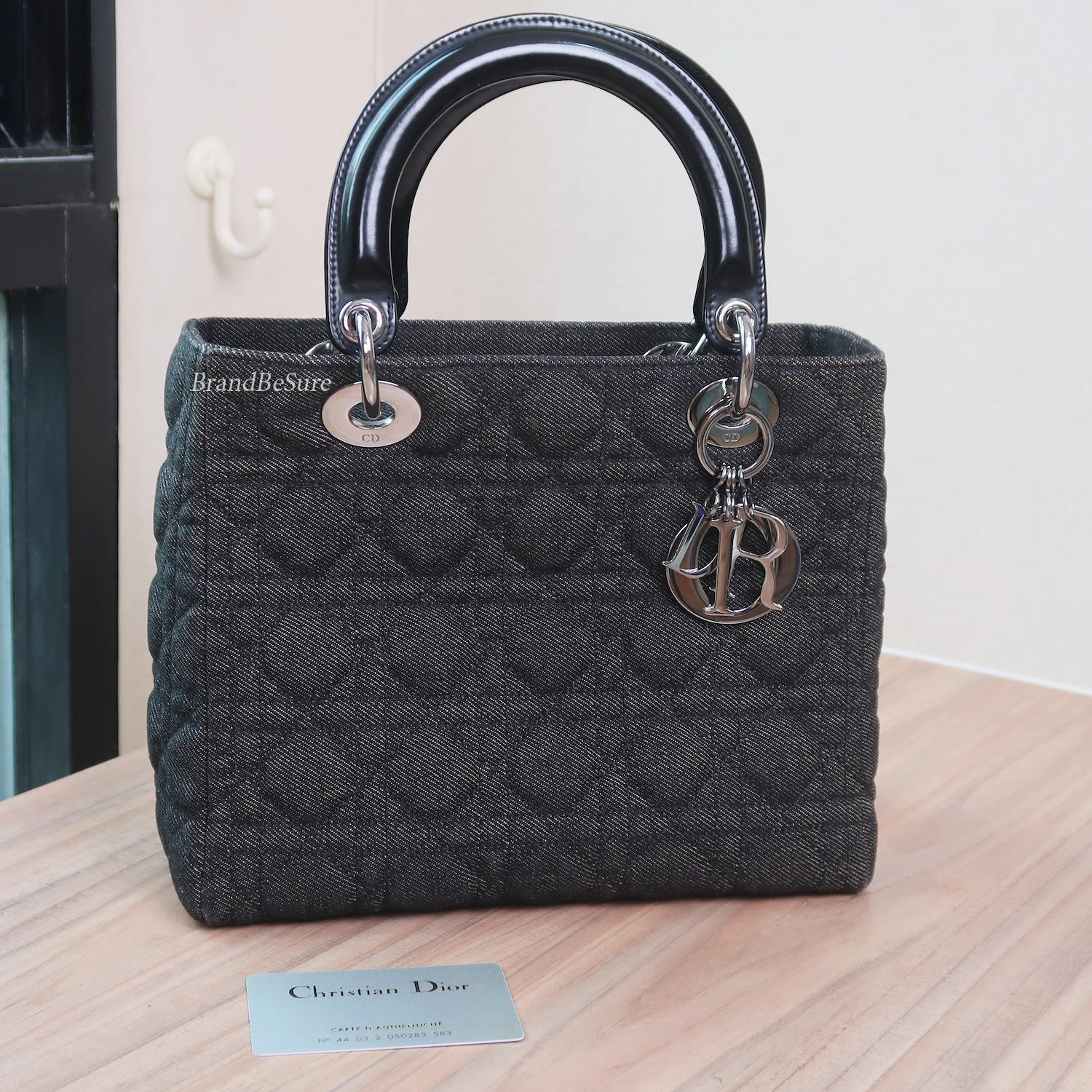 Christian Dior Black Danim Lady 10" SHW