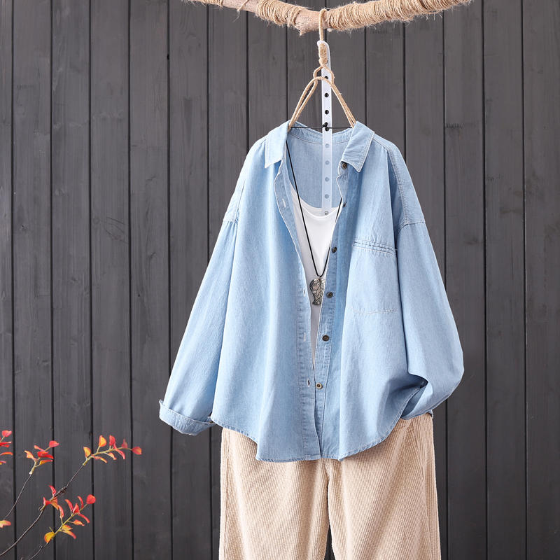 แบบเสื้อสวยๆ เสื้อผ้าฝ้ายลินิน เสื้อเชิ้ตผ้าลินิน