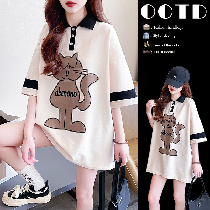 เสื้อยืดคนอ้วนแบบโอเวอร์ไซส์แบบ ulzzang fashion สนใจทักแชท