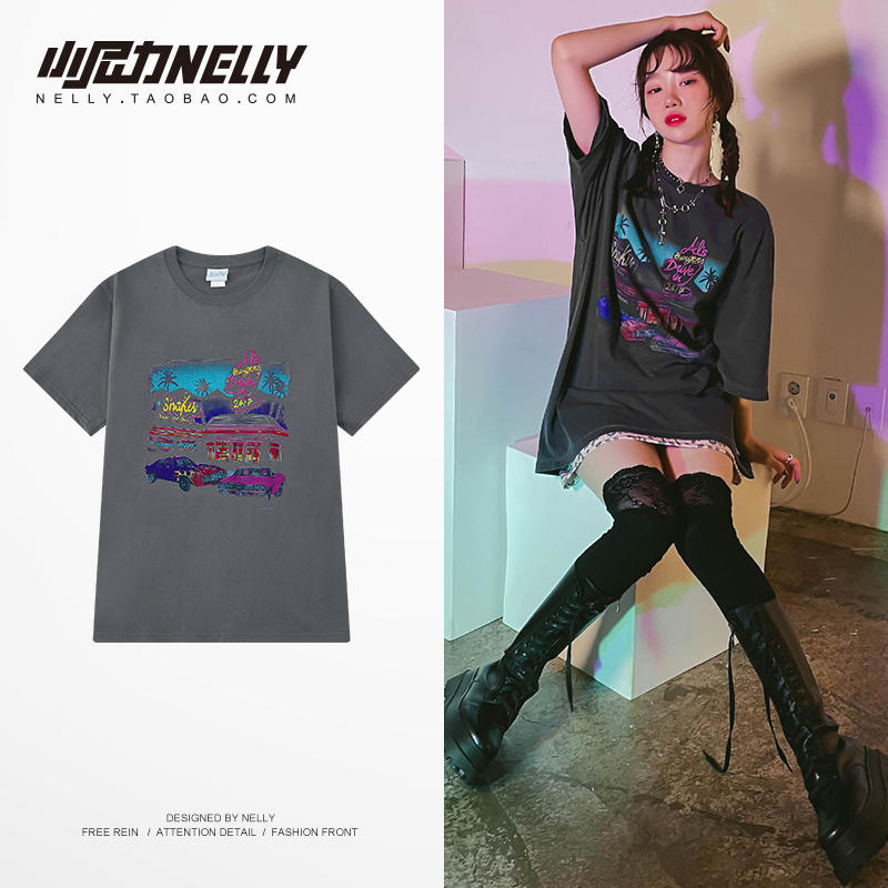 เสื้อยืดคอกลม ผู้ชาย เสื้อยืดผู้ชายเกาหลี เสื้อยืดเกาหลี แบรนด์ NELLY
