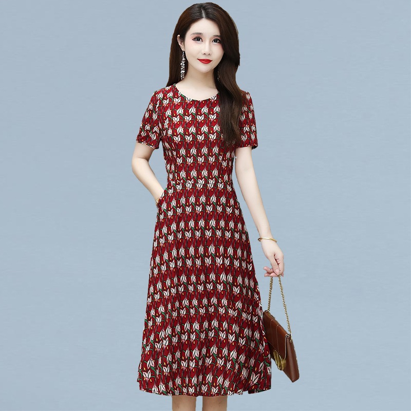 เดรสวัยผู้ใหญ่40-60ปีเดรสคุณแม่