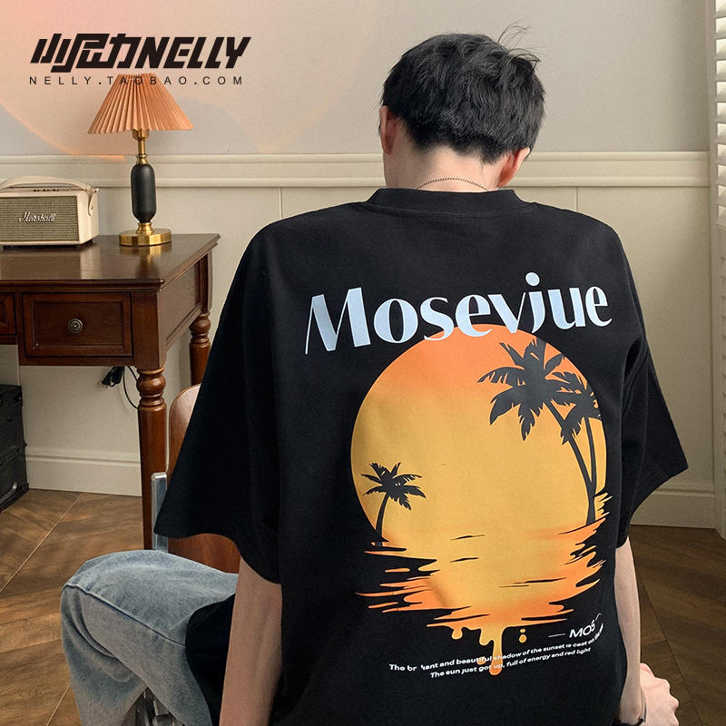 เสื้อยืดคอกลม ผู้ชาย เสื้อยืดผู้ชายเกาหลี เสื้อยืดเกาหลี แบรนด์ NELLY
