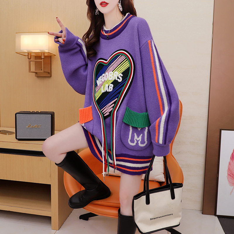 เสื้อไหมพรม เสื้อไหมพรมแขนยาว 38-44 นิ้ว ฟรีไซส์