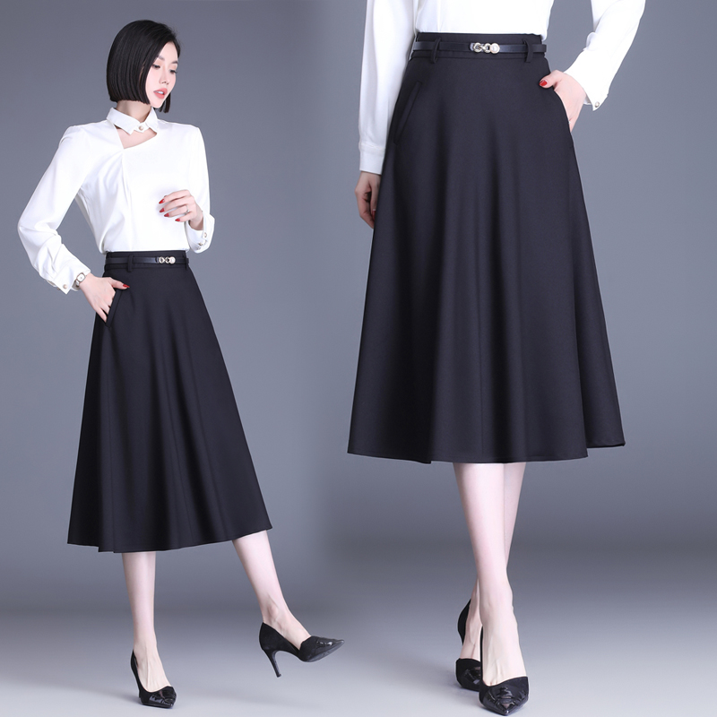 กระโปรงยาว กระโปรงยาวทรงเอ กระโปรงทำงาน