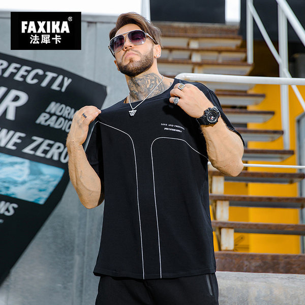 เสื้อยืดผู้ชายอ้วน S-5XL(อกเสื้อ39-51นิ้ว)