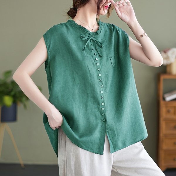เสื้อลินิน แบบเสื้อสวยๆ เสื้อผ้าฝ้ายลินิน เสื้อเชิ้ตผ้าลินิน BY LININ