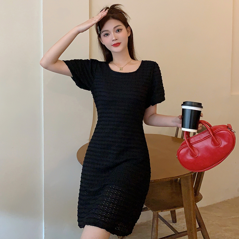 เดรสแขนสั้น มีไซส์ L-4XLอก 38-47 นิ้ว ใส่ได้ทั้งสาวหุ่นดีน่ารักจนถึงสาวอวบพลัสไซส์ จัดส่งฟรี! ทักแชทสั่งซื้อ