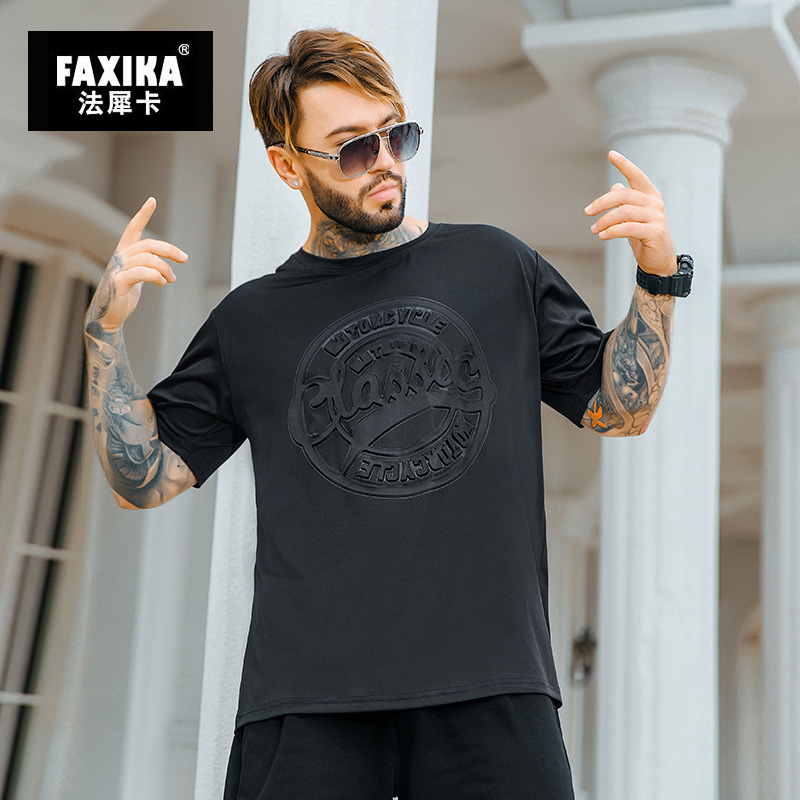 เสื้อยืดผู้ชายอ้วน S-5XL(อกเสื้อ39-51นิ้ว)