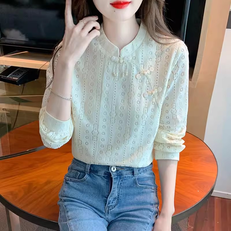 เสื้อเชิ้ตผู้หญิงแขนยาว เสื้อเชิ้ตผู้หญิงใส่ทํางาน 390 บาทต่อชิ้น ฟรีค่าจัดส่ง