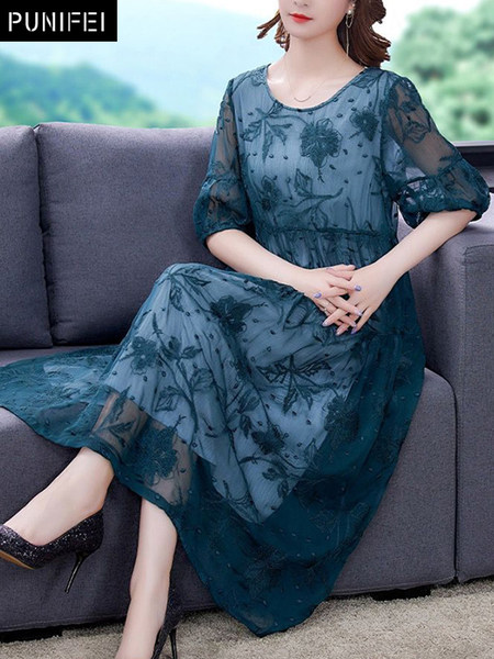 เดรสวัยผู้ใหญ่40-60ปี เดรสคุณแม่ ชุดเดรสทำงานวัยผู้ใหญ่ แบรนด์ MAMA DRESS