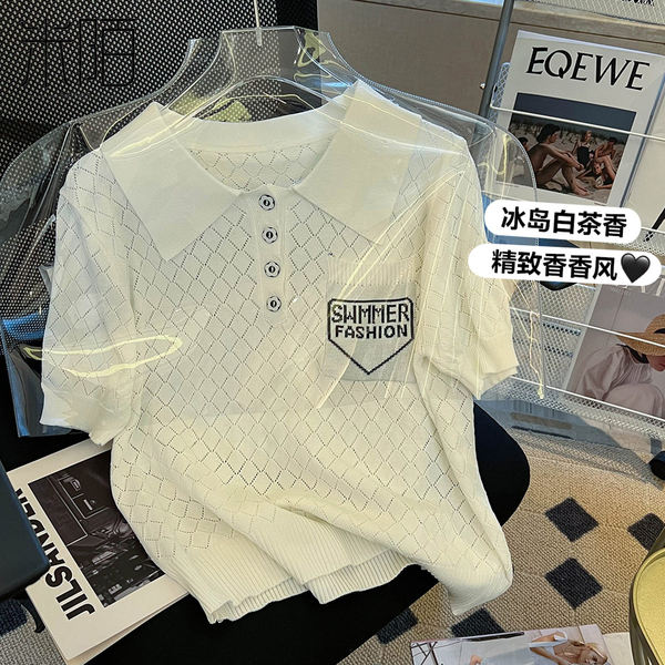 เสื้อลูกไม้ แขนสั้น