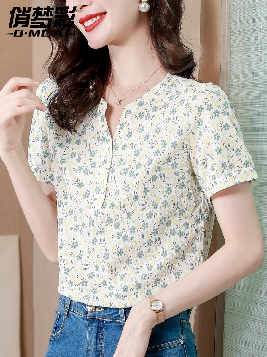 เสื้อชีฟอง เสื้อแฟชั่นสุภาพสตรีวัยผู้ใหญ่ มีไซต์ อก34นิ้ว-43นิ้ว