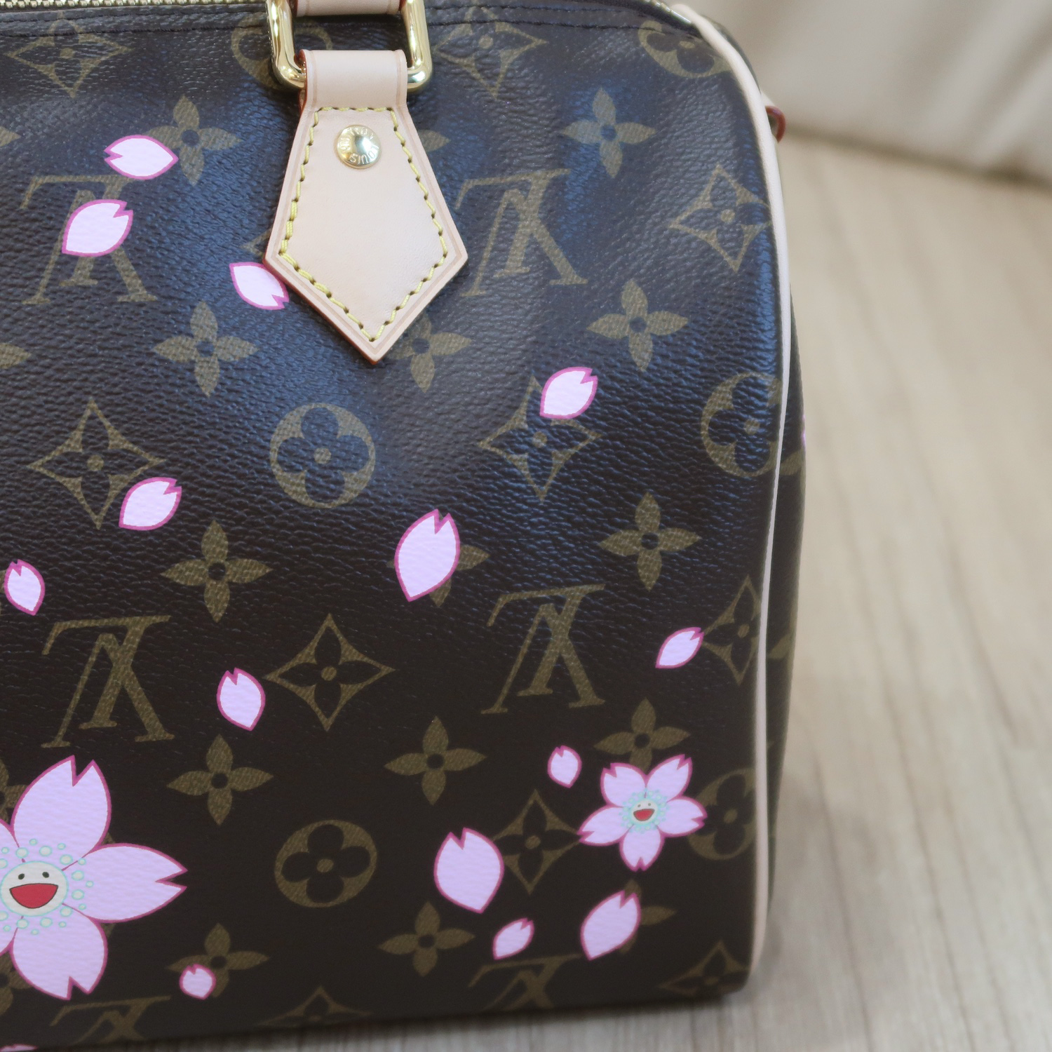 LV X Murakami Monogram Cherry Blossom Speedy 25 Bandouliere (พารากอน 2 เดือน)