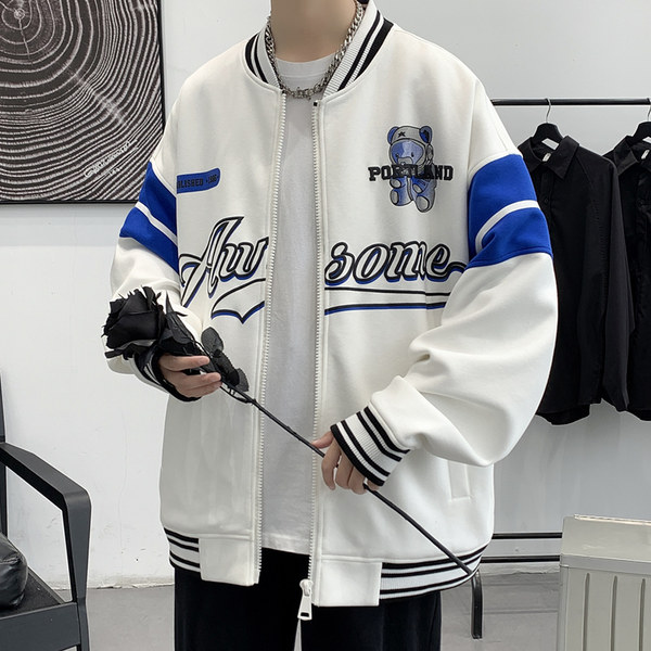 เสื้อแจ็คเก็ตเบสบอล เสื้อคลุม เสื้อแขนยาวสไตล์เกาหลี