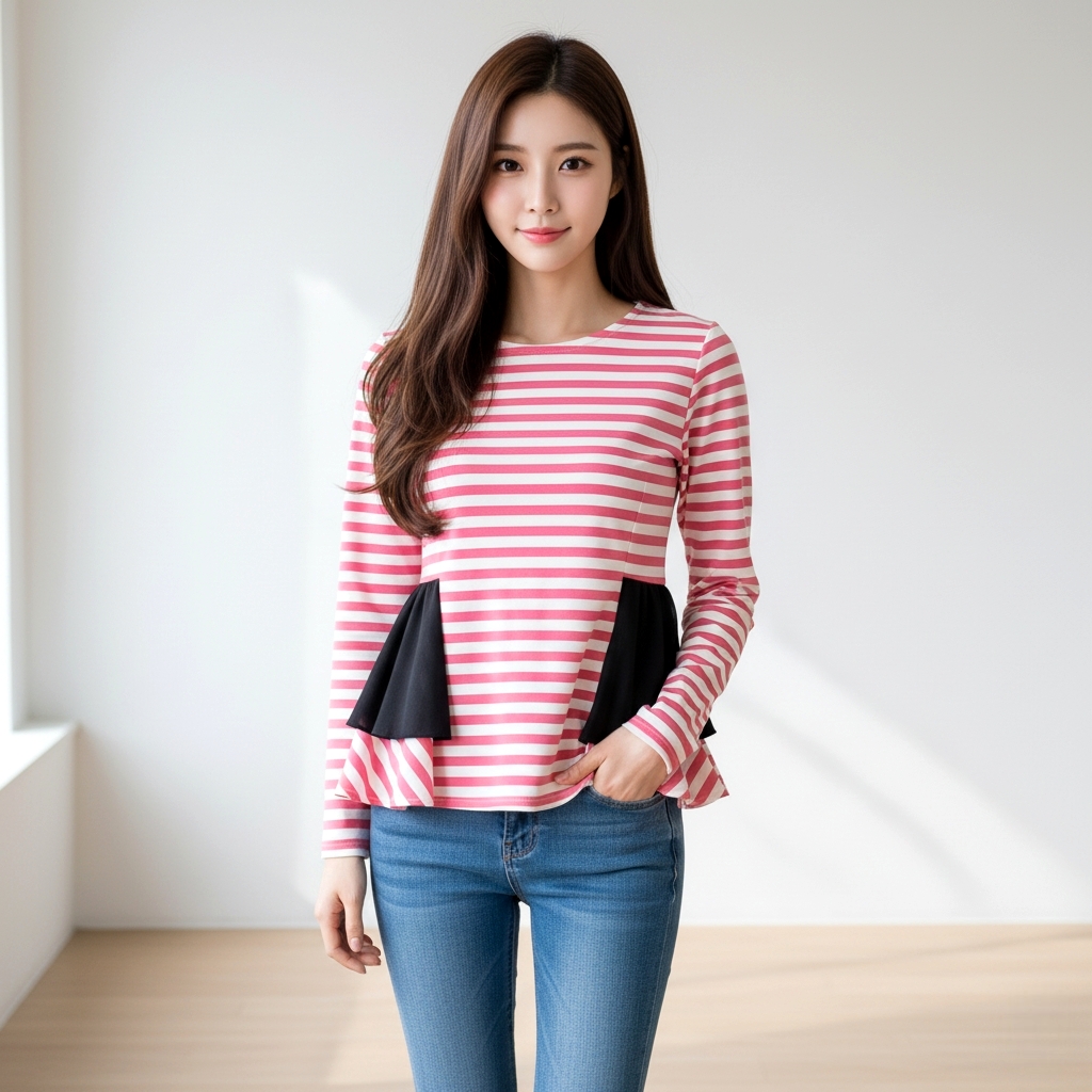 Blouse1804 เสื้อแฟชั่นแขนยาวแต่งระบาย ซิปหลังใส่ง่าย ผ้าไหมอิตาลีเนื้อดีนุ่มใส่สบาย งานสวยใส่เที่ยว/ใส่ทำงานได้ มี 4 สี น้ำเงิน, โอลด์โรส, เขียว, น้ำตาล