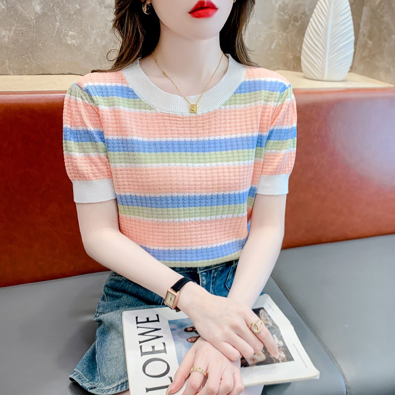 เสื้อผ้าวัยรุ่นเกาหลี เสื้อยืดวัยรุ่นผู้หญิง มีขนาด S M L XL