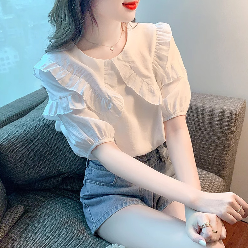 เสื้อเชิ้ตผู้หญิงใส่ทํางาน 390 บาทต่อชิ้น ฟรีค่าจัดส่ง