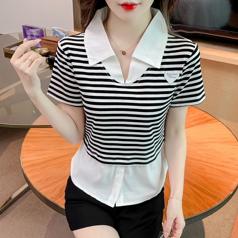 เสื้อผ้าวัยรุ่นเกาหลี เสื้อยืดวัยรุ่นผู้หญิง มีขนาด S M L XL